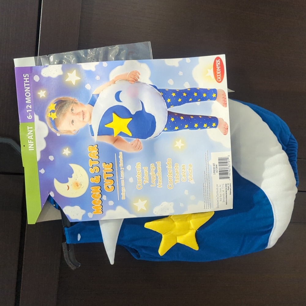 Glamour Moon & Star Cutie Infant Costume - Blue and Yellow